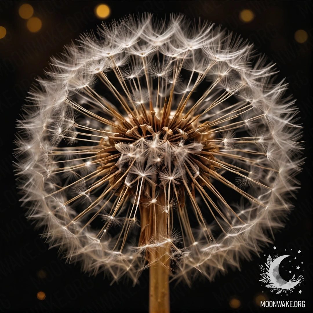 Beautiful Dandelion at Night A beautiful coffee-colored dandelion against a night sky.