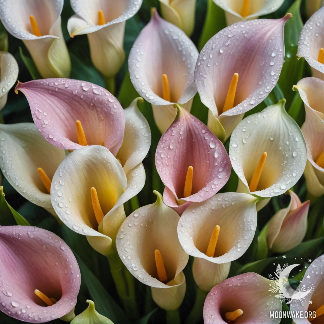Patterns of calm hyacinths in golden hues, inspired by ukiyo-e style.