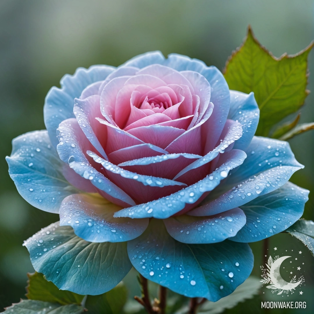 A delicate rose made entirely of fog, featuring ethereal petals and stem.