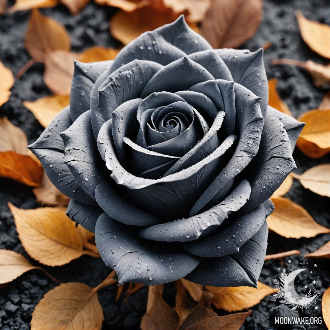 Fantastic Burning Ash Rose A stunning rose made of burning ash with fiery petals and stem.
