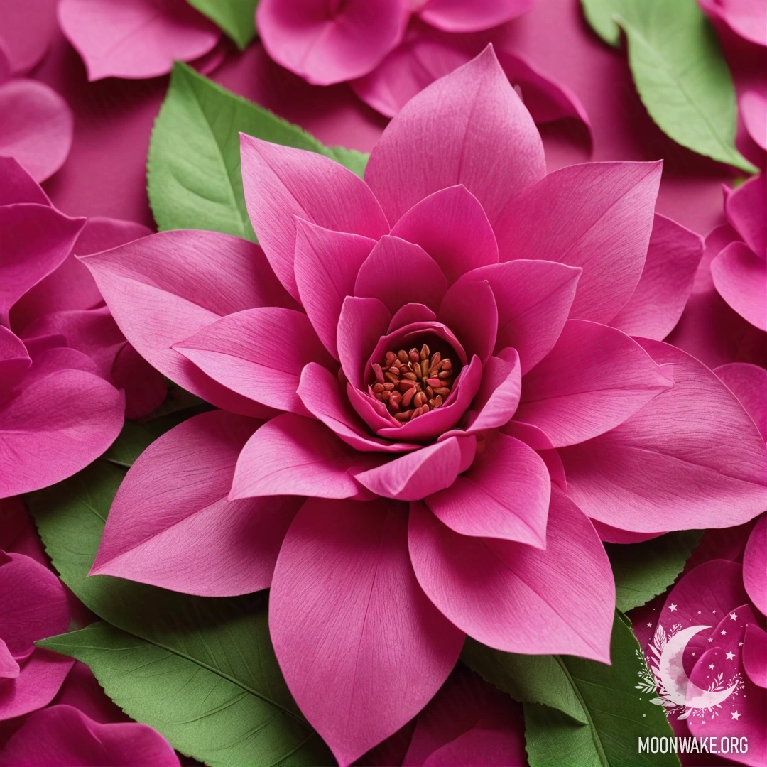Fantastic Fabric Flower A beautiful flower made entirely of fabric, featuring soft petals, a fabric stem, and delicate leaves.
