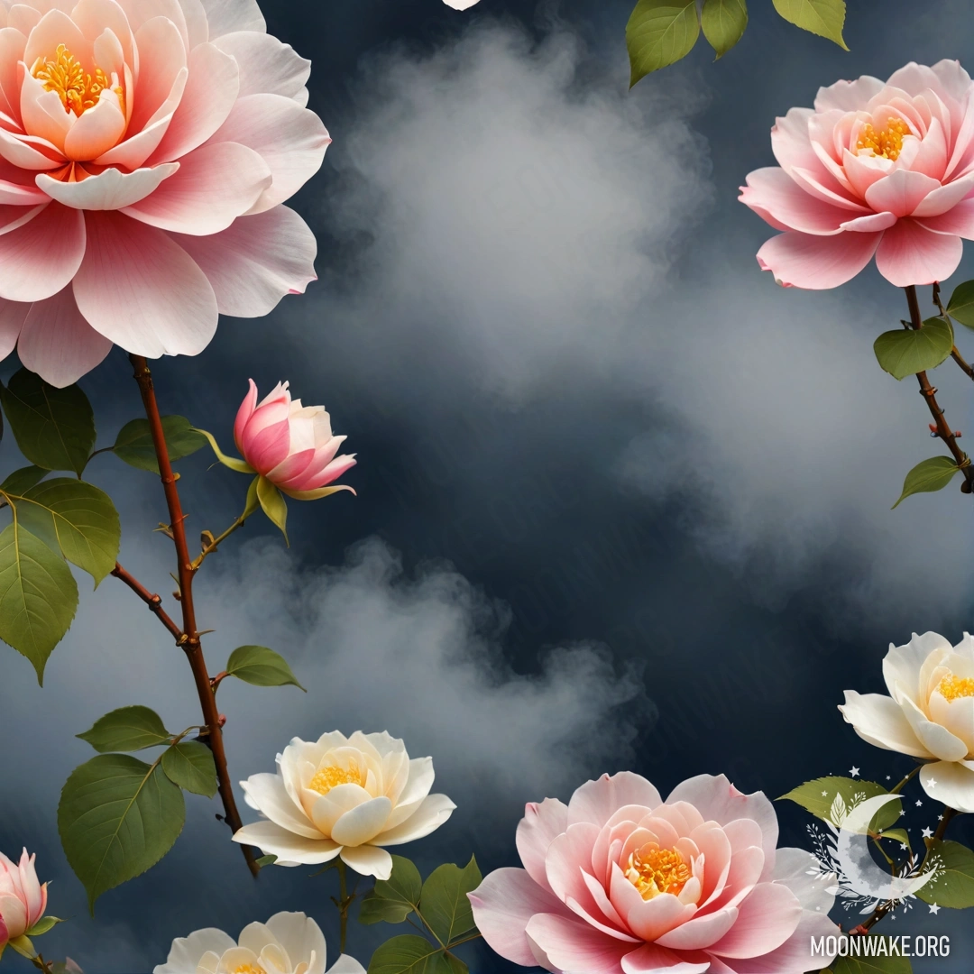 Fantastic Fog Rose A delicate rose made entirely of fog, with fog petals and leaves.