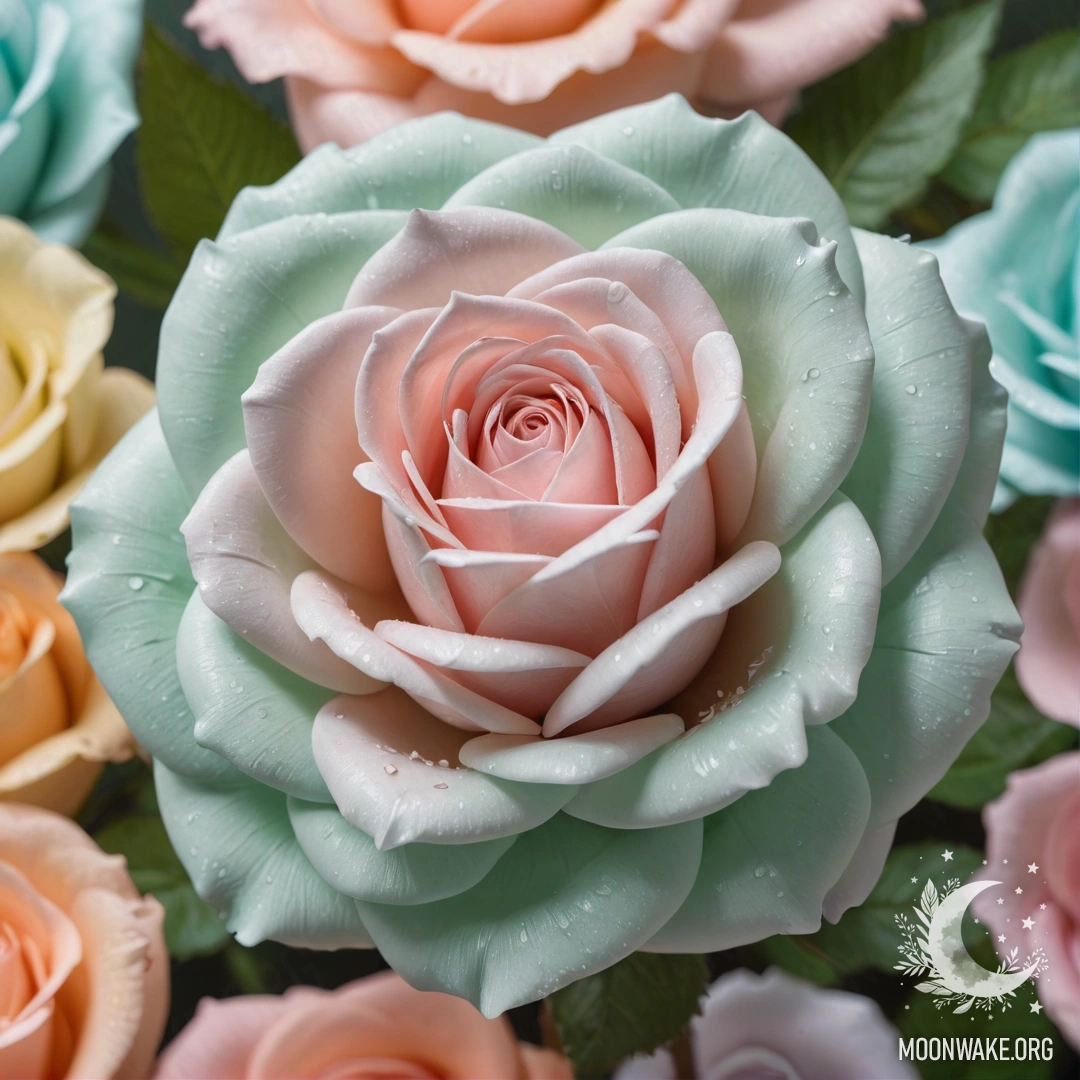 A beautifully crafted rose made entirely of plastic, with delicate petals resembling real blooms.
