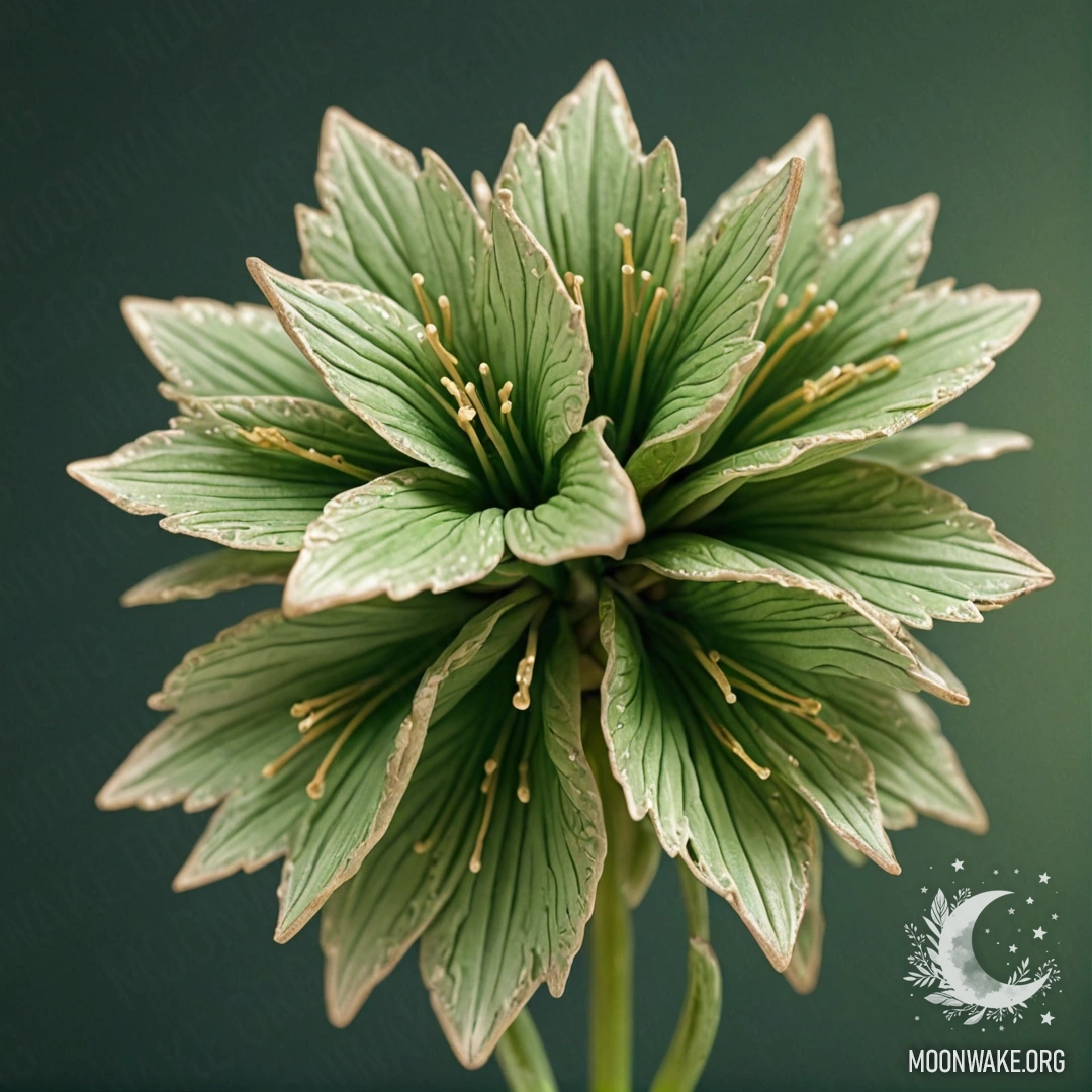 A beautifully crafted flower sculpture made of wood.