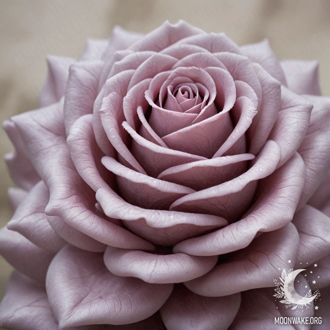 A delicate rose formed from ethereal fog.