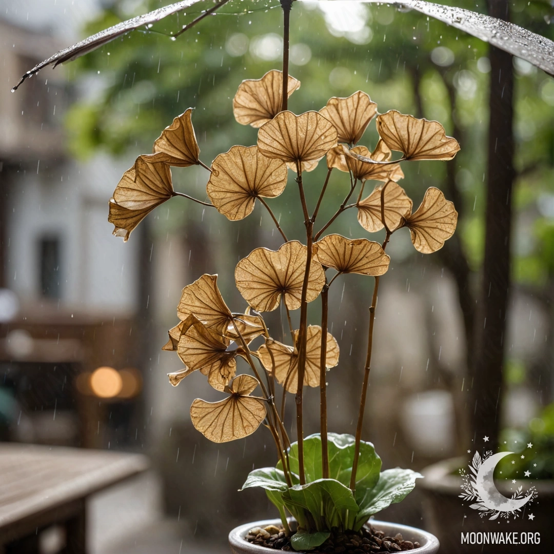 Lunaria Bouquet in Rainlight A beautiful minimalistic arrangement of lunaria under rain with sunshine.