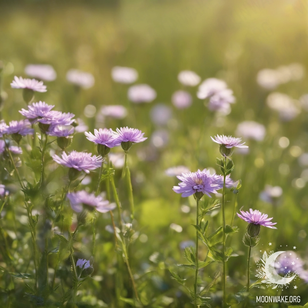 Delicate Field Flowers in Bokeh Close-up of delicate sweet field flowers against a bokeh background.