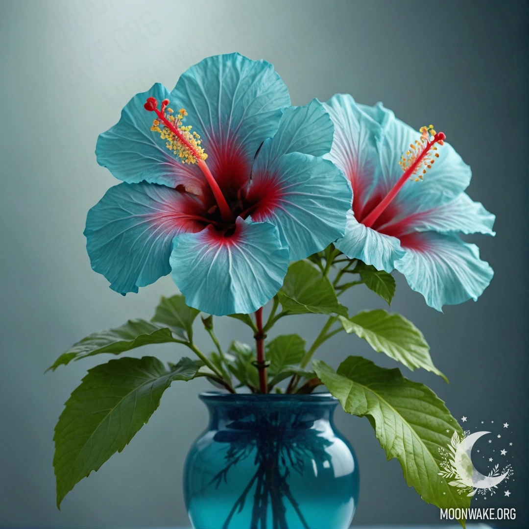 Romantic Camellia with Dew Drops A romantic camellia with dew drops placed in a pastel colored vase at night.