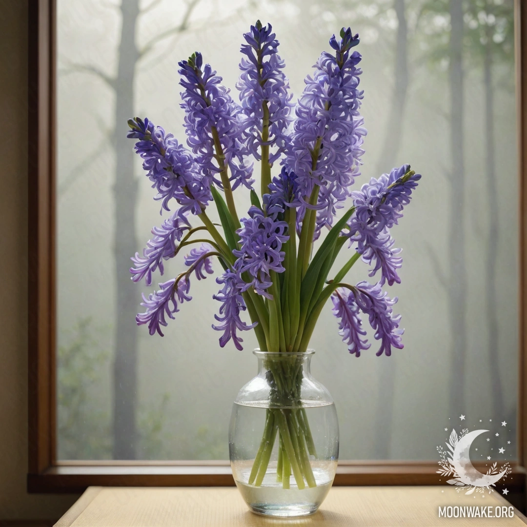 Romantic Delphinium at Sunset A basket filled with sky blue delphiniums adorned with dew drops at sunset.