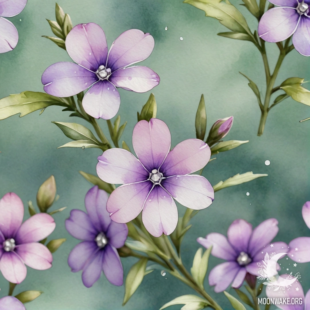 A red sweet geranium covered with dew drops in a sunny background.