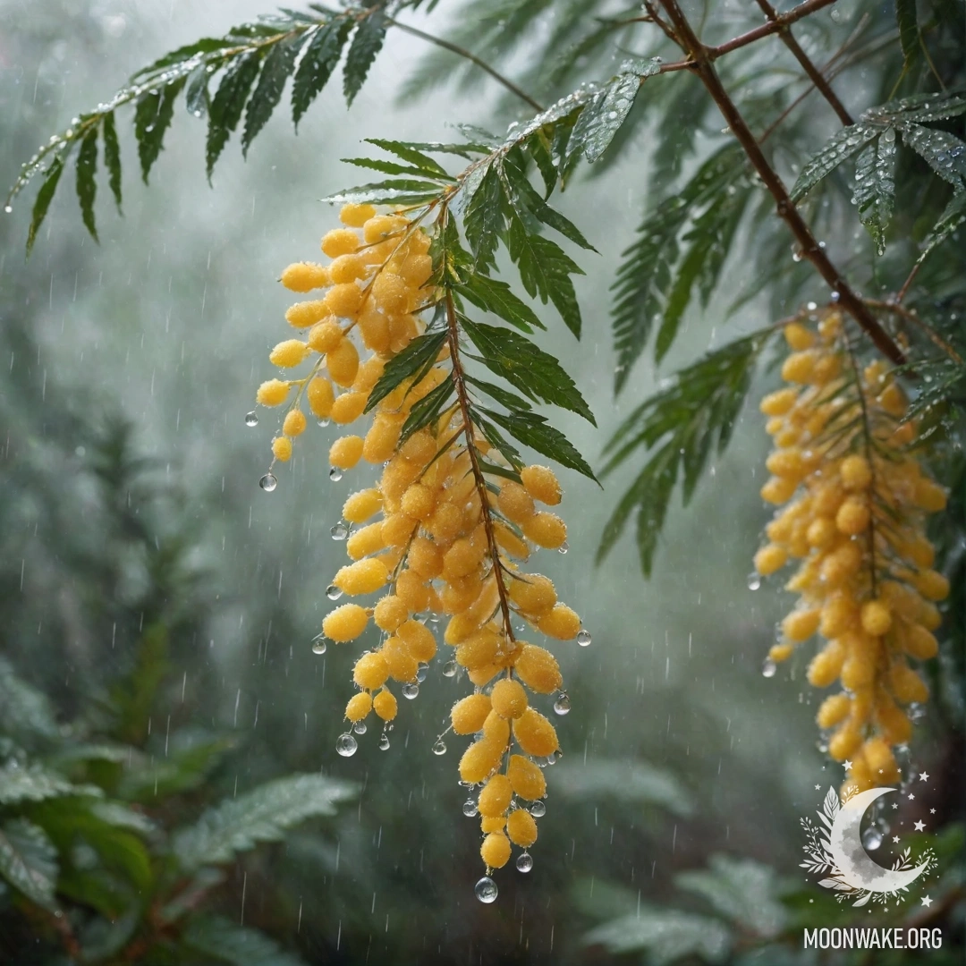 A sweet mimosa drink in a misty environment with rhinestones, coffee color.